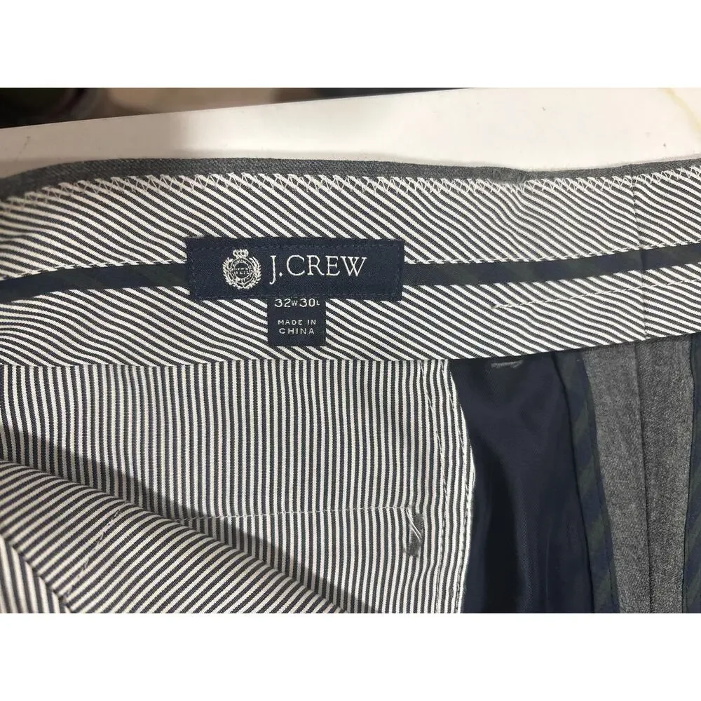 J. Crew Men's Loro Piana Ludlow 100% Wool Pants 32W by 30L preppy work Career